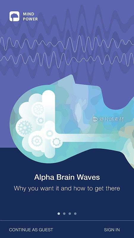 Brain Alpha Waves Mobile Application Design